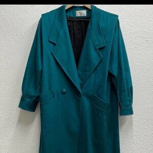 Classix teal vintage coat Pre-owned